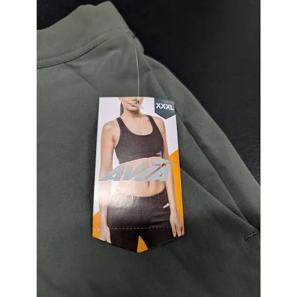 NWT Avia Cargo Skirt Hike Skort Casual Green Midnight Mini Skirt Side Slit High - Picture 4 of 8